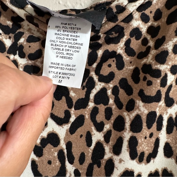 MSK Leopard Print Long Dress - Picture 2 of 8